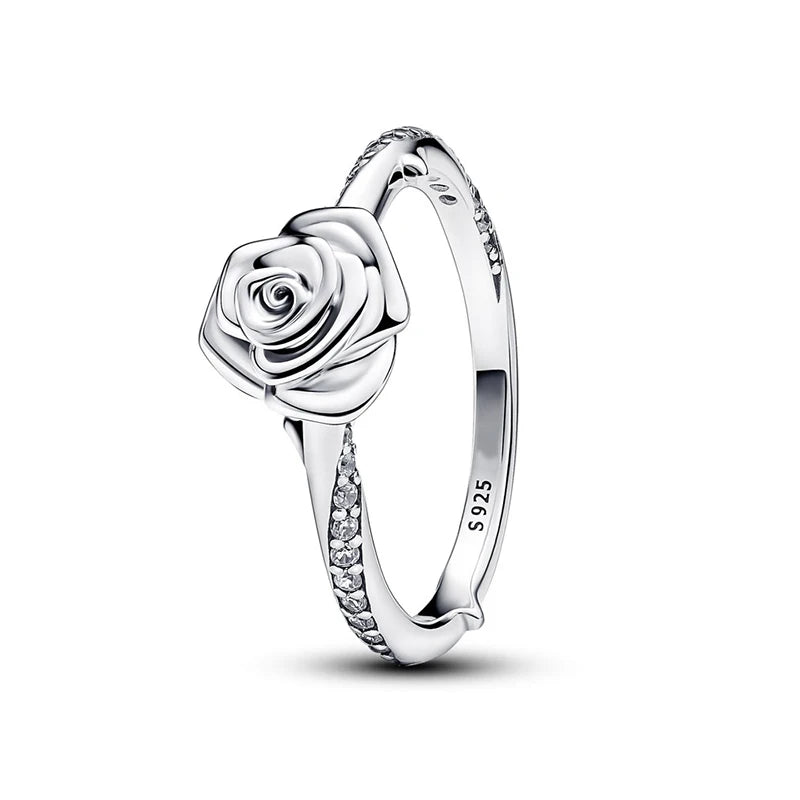 Bague Fleur Argent Élégante