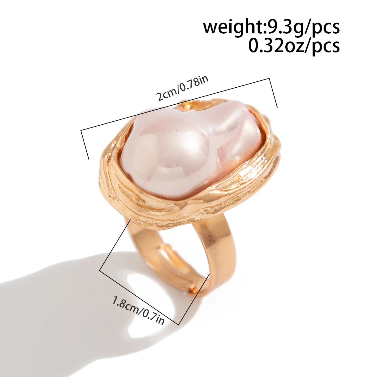 Bague Femme Perle Moderne