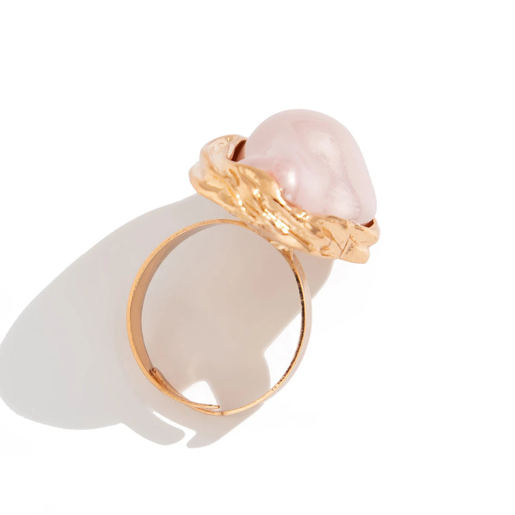 Bague Femme Perle Moderne