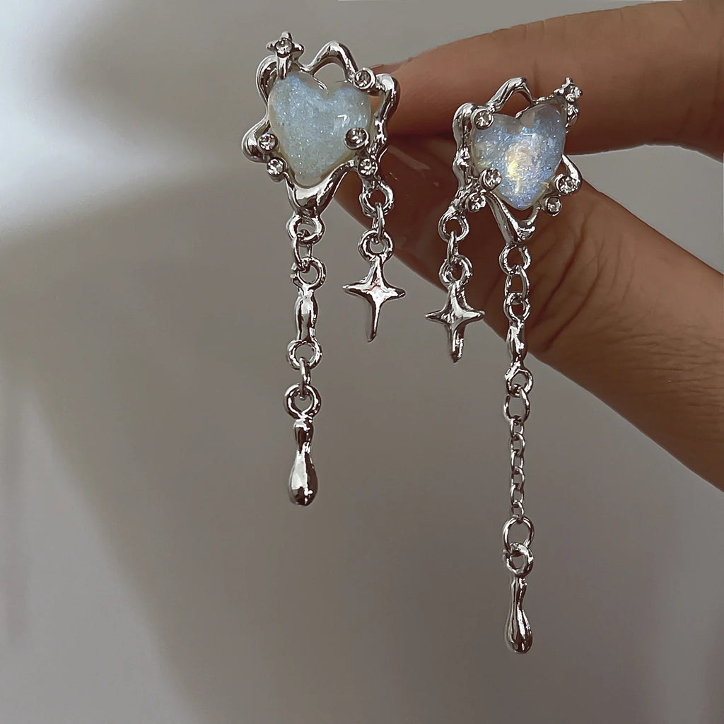 Boucles Liquide Argent Femme