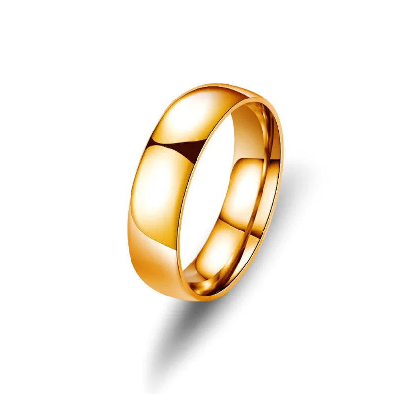 Bague Couple Acier Brillant