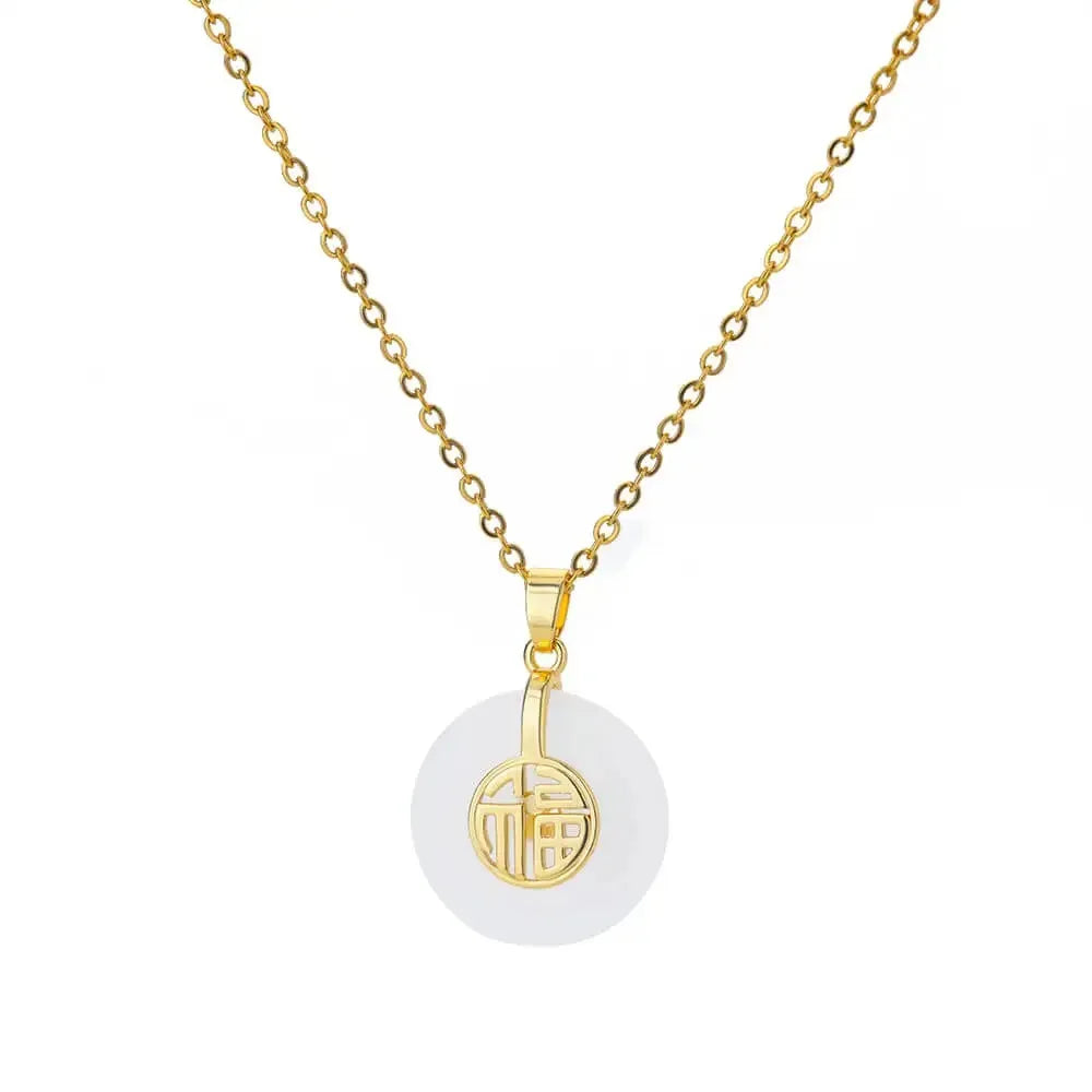 Collier Pierre Ovale Femme