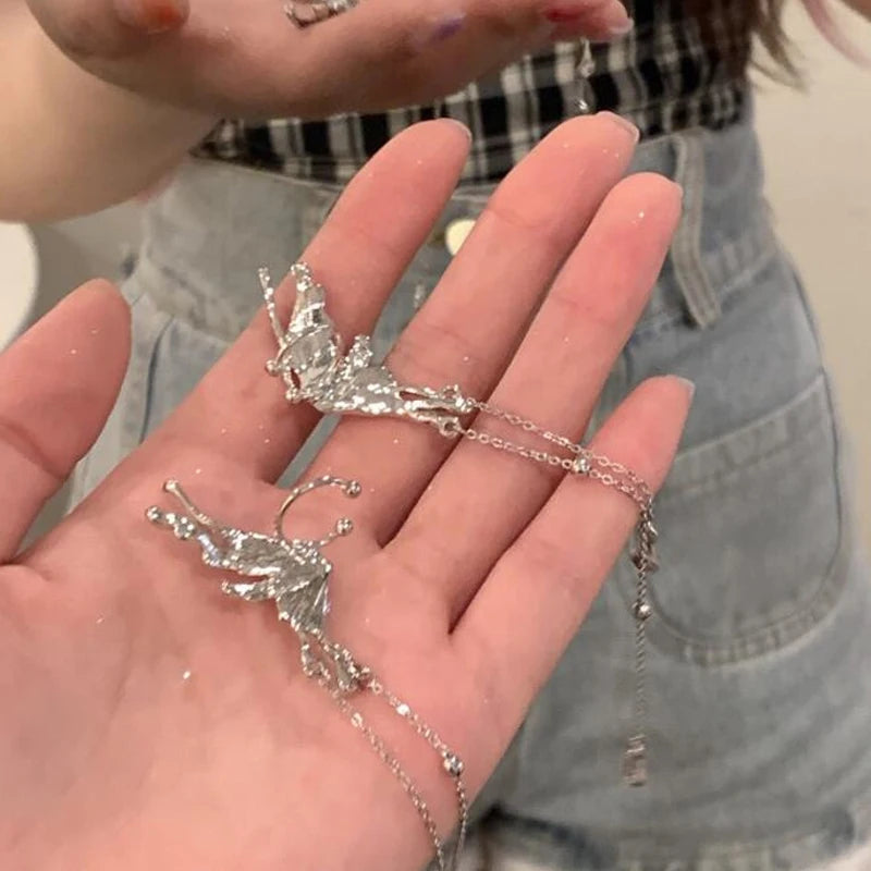 Boucles Liquide Argent Femme