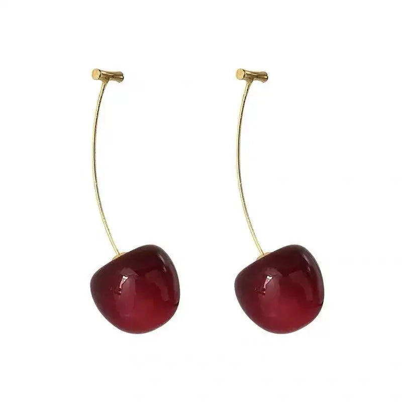 Boucles Cerise Argent 925