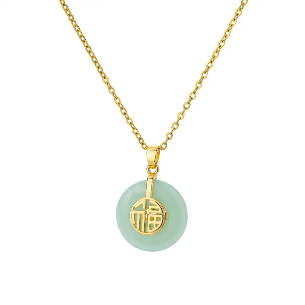 Collier Pierre Ovale Femme