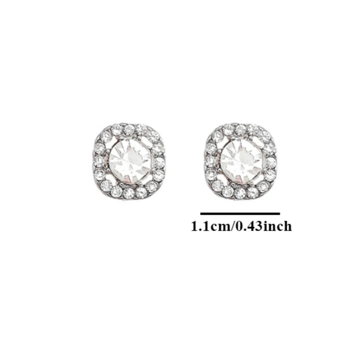 Boucles D’oreilles Carré Rond Femme
