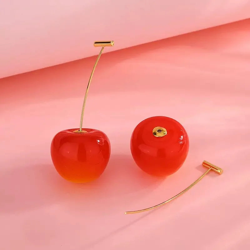 Boucles Cerise Argent 925