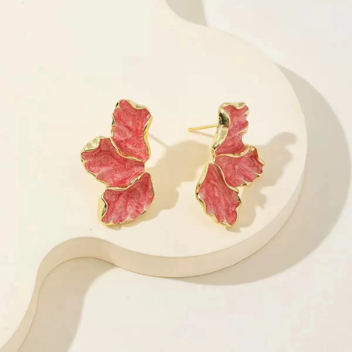 Boucles D’oreilles Dorées Originales