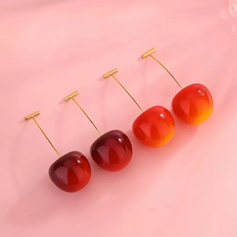 Boucles Cerise Argent 925